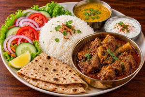 Home Style Special Chicken Rezala Thali