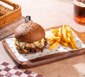 Charcoal Bean Burger