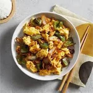 Saute Vegetables Egg