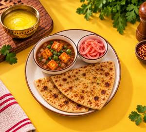 Paneer Manchurian + 2 Ghee Parathas + Spiced Onion