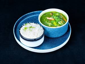 Cantonese Vegetable Gravy With Steamed Rice