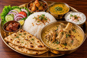 Special Mutton Rezala Thali