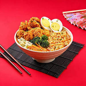 Korean Chicken Popcorn Ramen