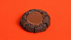 Double Chocolate Cookie With Dark Chocolate Puddle
