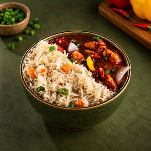 Schezwan Chicken Fried Rice Bowl