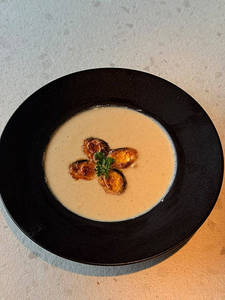 Roasted Creamy Chicken & Quail Soup