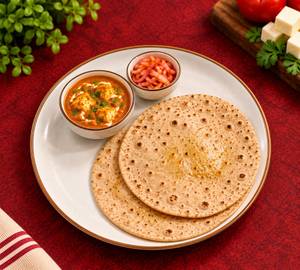 2 Phulka Chapatis + Side Dish + Spiced Onion