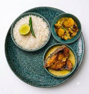 Bong Half Mustard Fish Thali