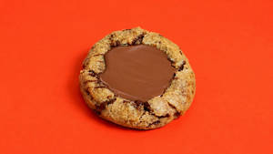 Chocolate Chip Cookie With Milk Chocolate Puddle