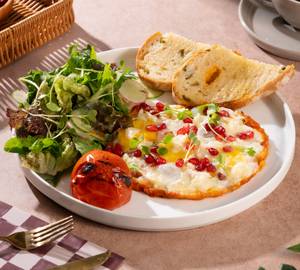 Crispy Feta Fried Organic Eggs