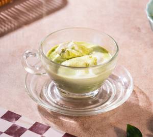 Matcha Affogato With Seasalt Caramel