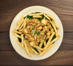 Paneer Mushrooms With Fries
