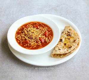 Sev Tomato + Butter Tawa Roti (2 Pieces)