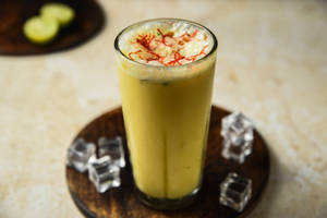 Badam Pista Shake With Kulfi