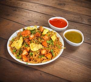 Chicken double egg noodles