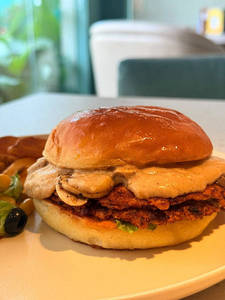 Smashed Chicken Burger