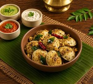 Pepper Fried Idli (mini, 14 Pieces)