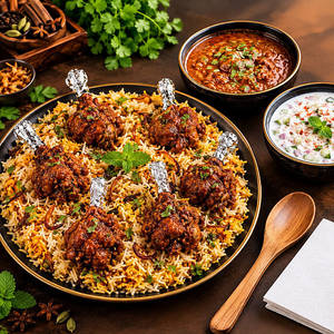 Chicken Lollipop Biryani