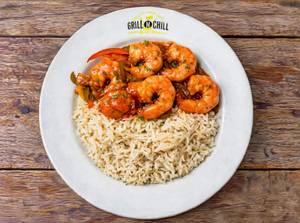 Chilli Prawns Rice Bowl
