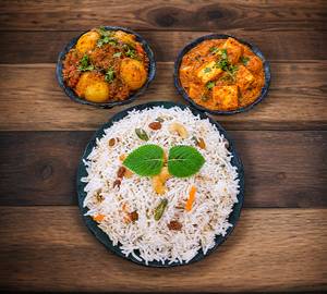 Fried Rice Alurdum & Paneer
