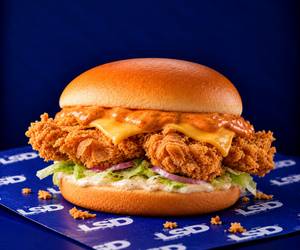 Tandoori Chicken Cheese Burger