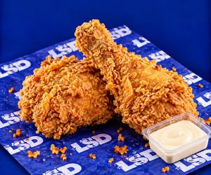 2 Pc Fried Chicken + Dip