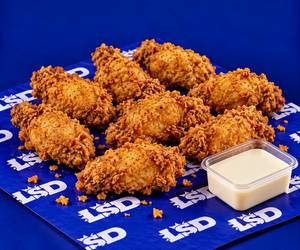 4 Pc Fried Wings + Dip