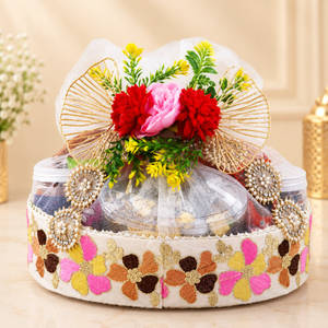 G4 Floral Gift Hamper with Sweets