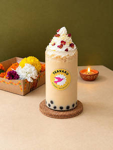 Rose Saffron Bubble Milk
