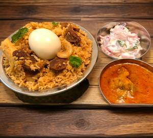 Beef Biryani + Egg + Beef Chilli + Beef Varuval