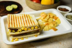 Corn & Cheese Grilled Sandwich
