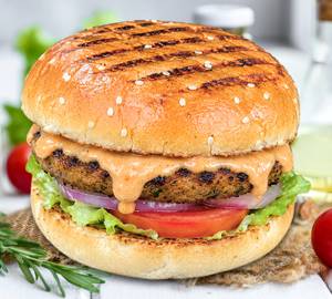 Cheese Paneer Grill Burger