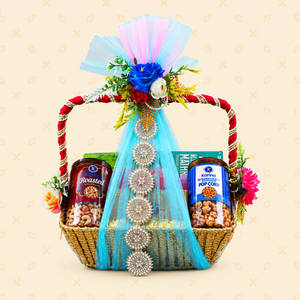 G6 Ornate Blue and Gold Gift Hamper