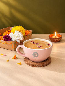 Rose Saffron Hot Milk Tea