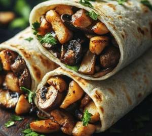 Mushroom medley wrap