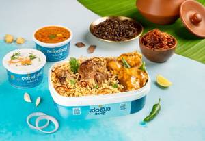 Andhra Mutton Biryani With Andhra Chilly Chicken Box