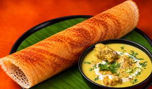 Dosa + Alleppey Chicken Gravy