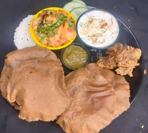 Navratri Special Aloo Halwa Thali