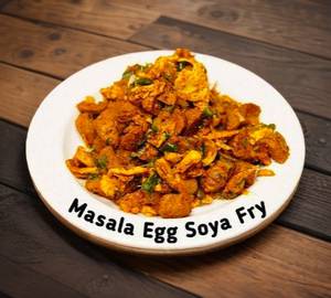 Masala Egg Soya Fry
