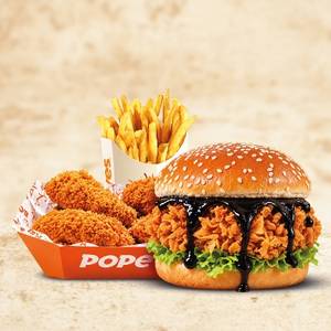 Halloween Chicken Burger & Wings Combo