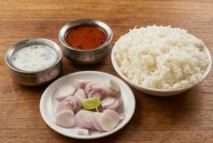 Plain Rice Curry Meal