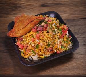 Samosa bhel