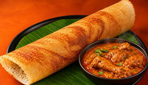 Dosa + Chicken Gravy