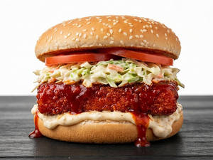Chicken Slaw Delight Burger