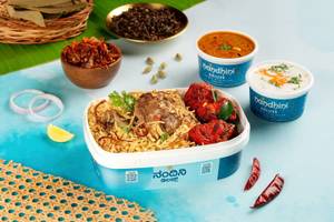 Andhra Mutton Biryani With Chicken Kebab Box