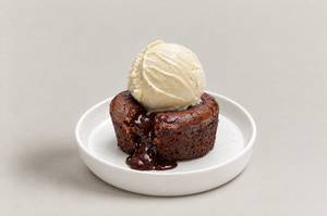 Ooey - Gooey Lava Cake W/ Ice Cream