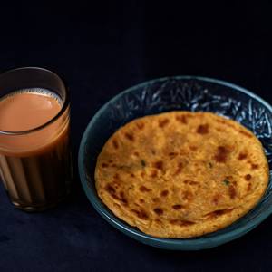 Chai With Aloo Pyaaz Paratha