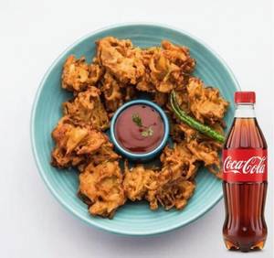 Onion Bhajiya (Classic) [100 Gms] + Drink Combo