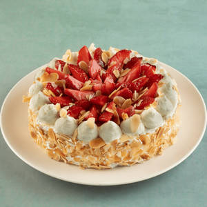 Strawberry Almond Gateau - No Added Sugar