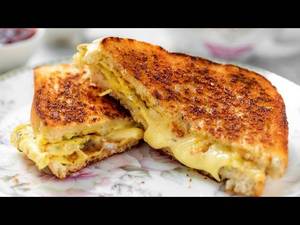 Cheese bread omlette (home made)